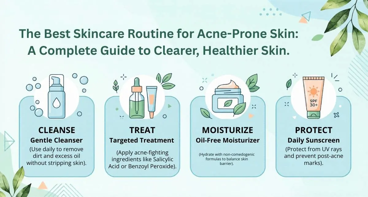 The Best Skincare Routine for Acne-Prone Skin: A Complete Guide to Clearer, Healthier Skin